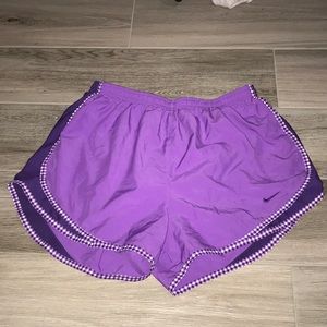 Purple Nike shorts
